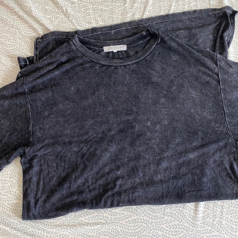 Joah brown striped T shirt dress S/M